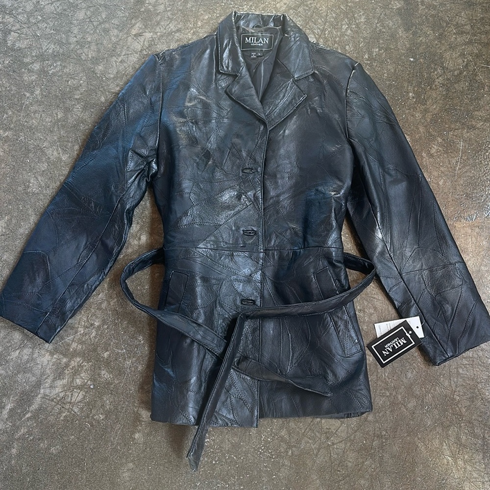 NWT Milan Leather Jacket
